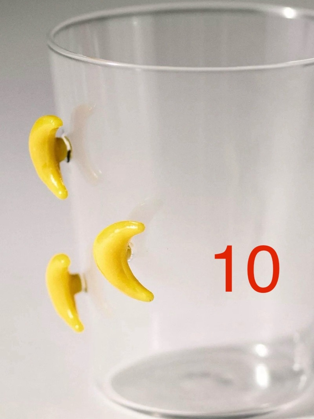 10 pcs Anthropologie icon glass cups Crescent Moon Halloween